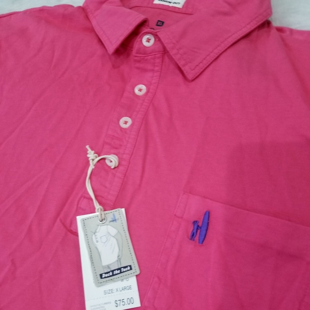 NWT Johnnie-O MACON Hangin Out 4-Button Golf Polo